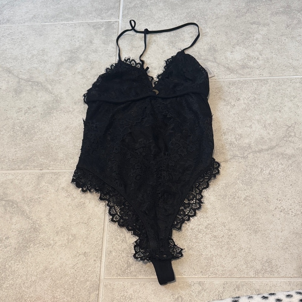 Forever 21 Black Lace Top